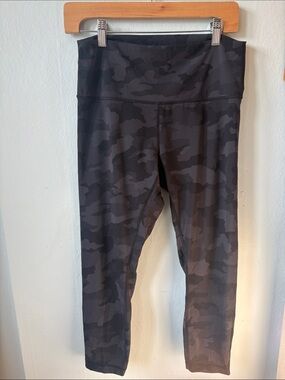 lululemon athletica Black & Charcoal Camo High-Rise Leggings